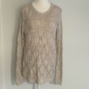 Elegant Beige Knit Sweater